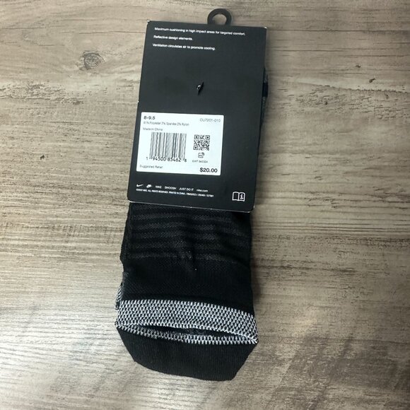 NWT Nike Unisex Spark Cushioned No Show Run Socks Black Size Large (CU7201-010) - Picture 7 of 12